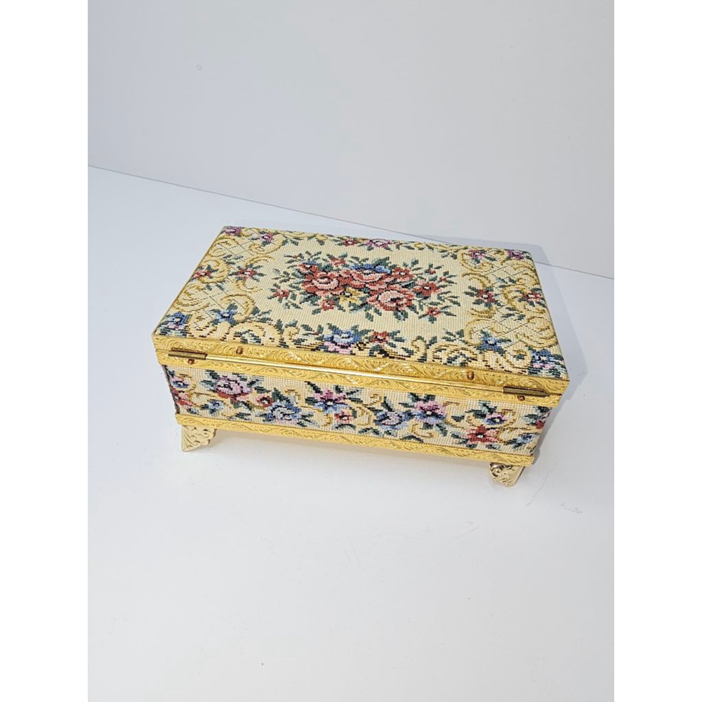 Floral Tapestry Jewelry Box - Picture 10 of 12